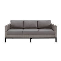 Modern Weave Complete Sofa Gray