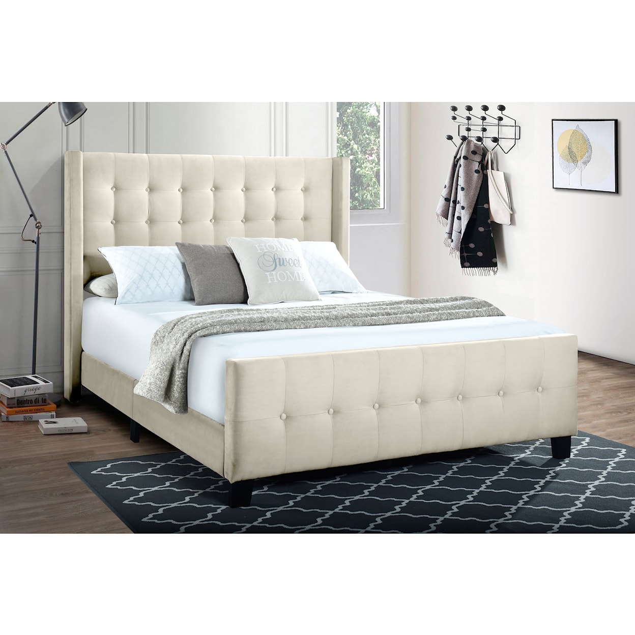 Accentrics Home Fashion Beds Queen Upholstered Bed