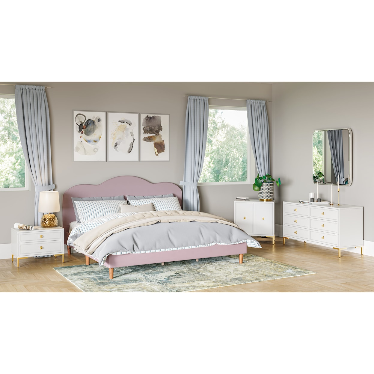 Accentrics Home Fashion Beds Upholstered Bed