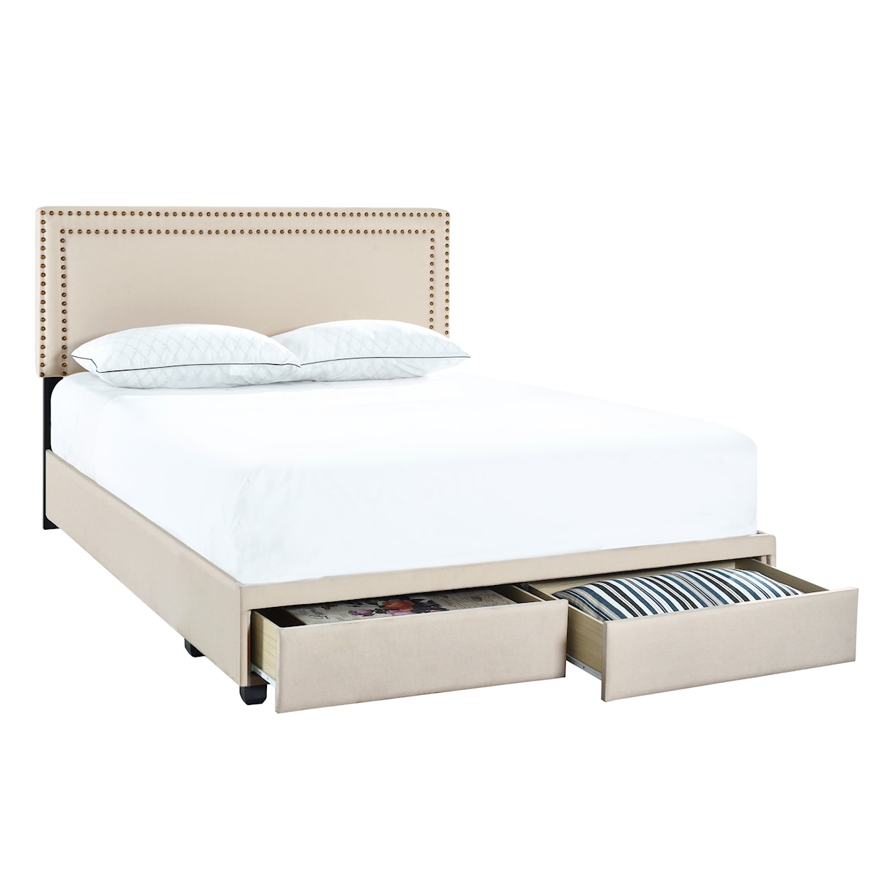 Accentrics Home Fashion Beds King Upholstered Bed