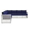 Accentrics Home Outdoor Outdoor Sectional with Table