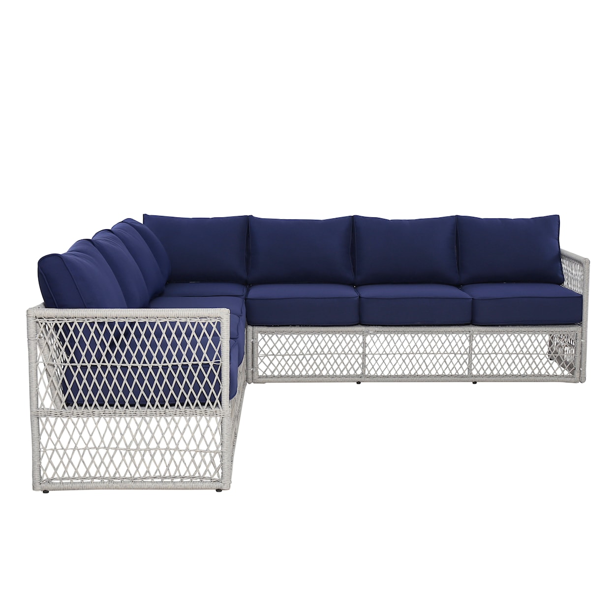 Accentrics Home Outdoor Outdoor Sectional with Table