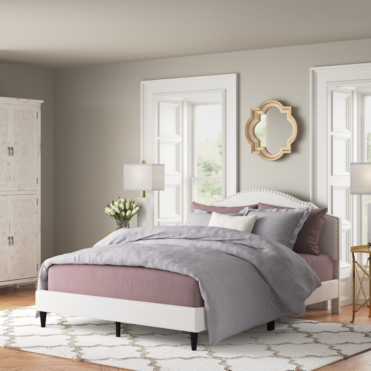 Accentrics Home Fashion Beds Queen Upholstered Bed