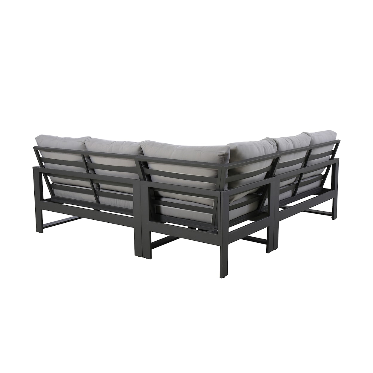 Accentrics Home Outdoor Outdoor Sectional and Cocktail Table Set