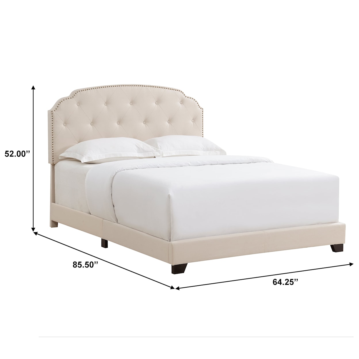 Accentrics Home Fashion Beds Queen Upholstered Bed