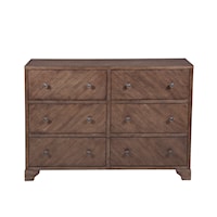 Farmhouse Style Six Drawer Accent Storage Chest