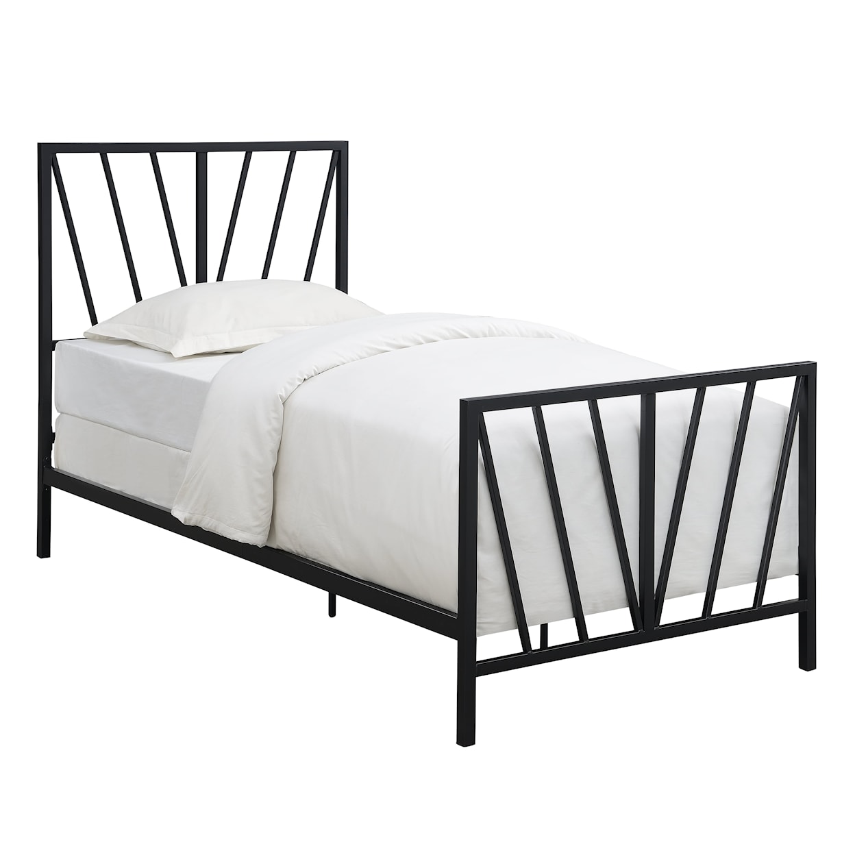 Accentrics Home Fashion Beds Twin Metal Bed