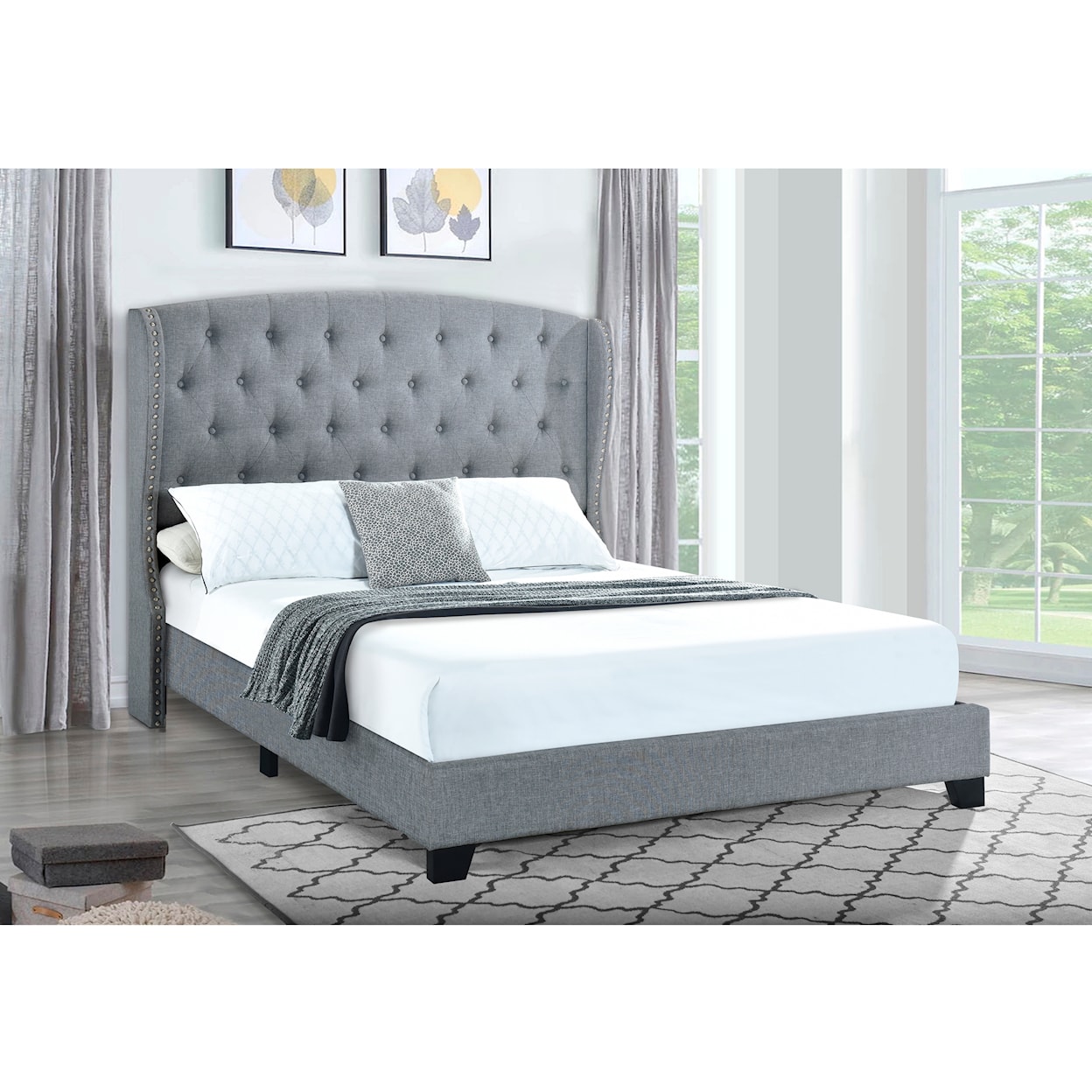 Accentrics Home Fashion Beds Queen Upholstered Bed