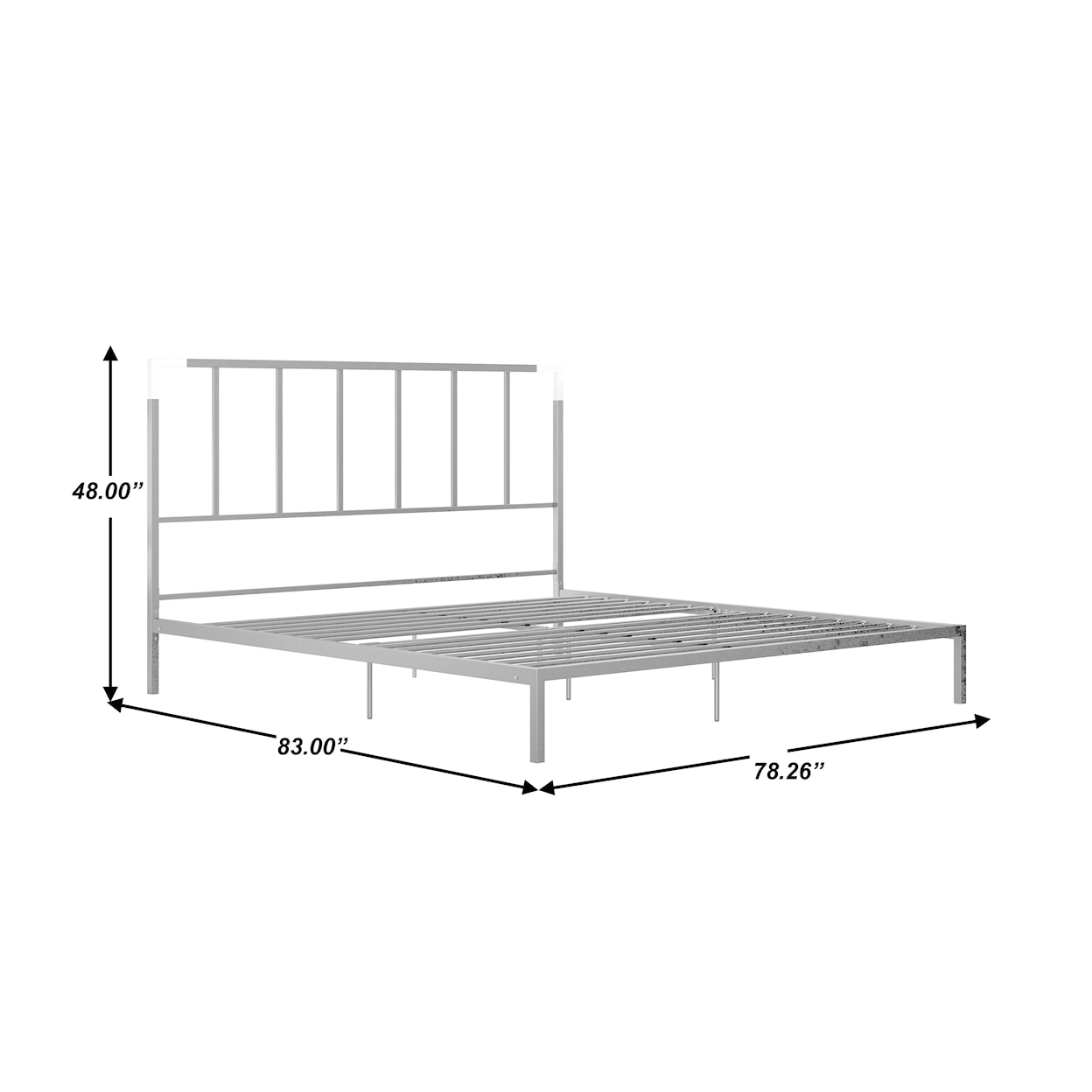 Accentrics Home Fashion Beds Metal Bed