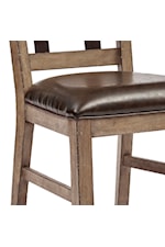 Accentrics Home Accent Seating Rustic Flatbush Metal Strap Side Chair