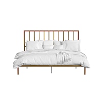 King Metal Bed-Gold