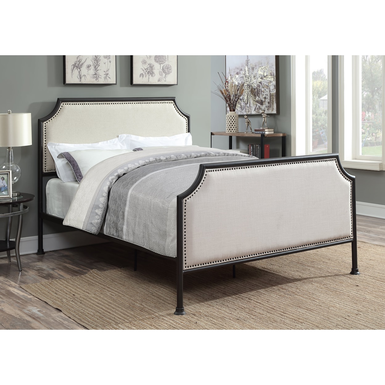 Accentrics Home Fashion Beds Queen Metal Bed