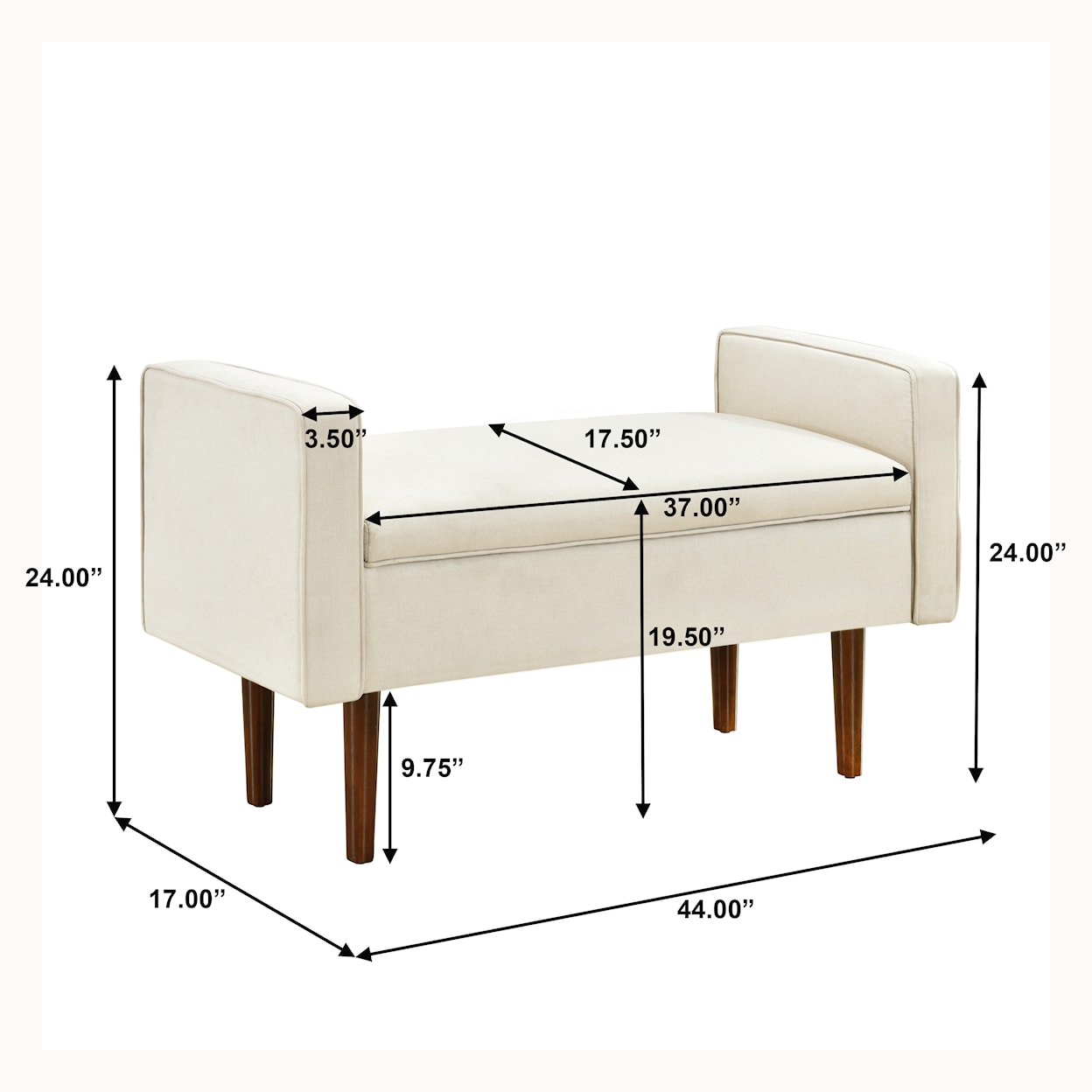 Accentrics Home Accent Seating Benche