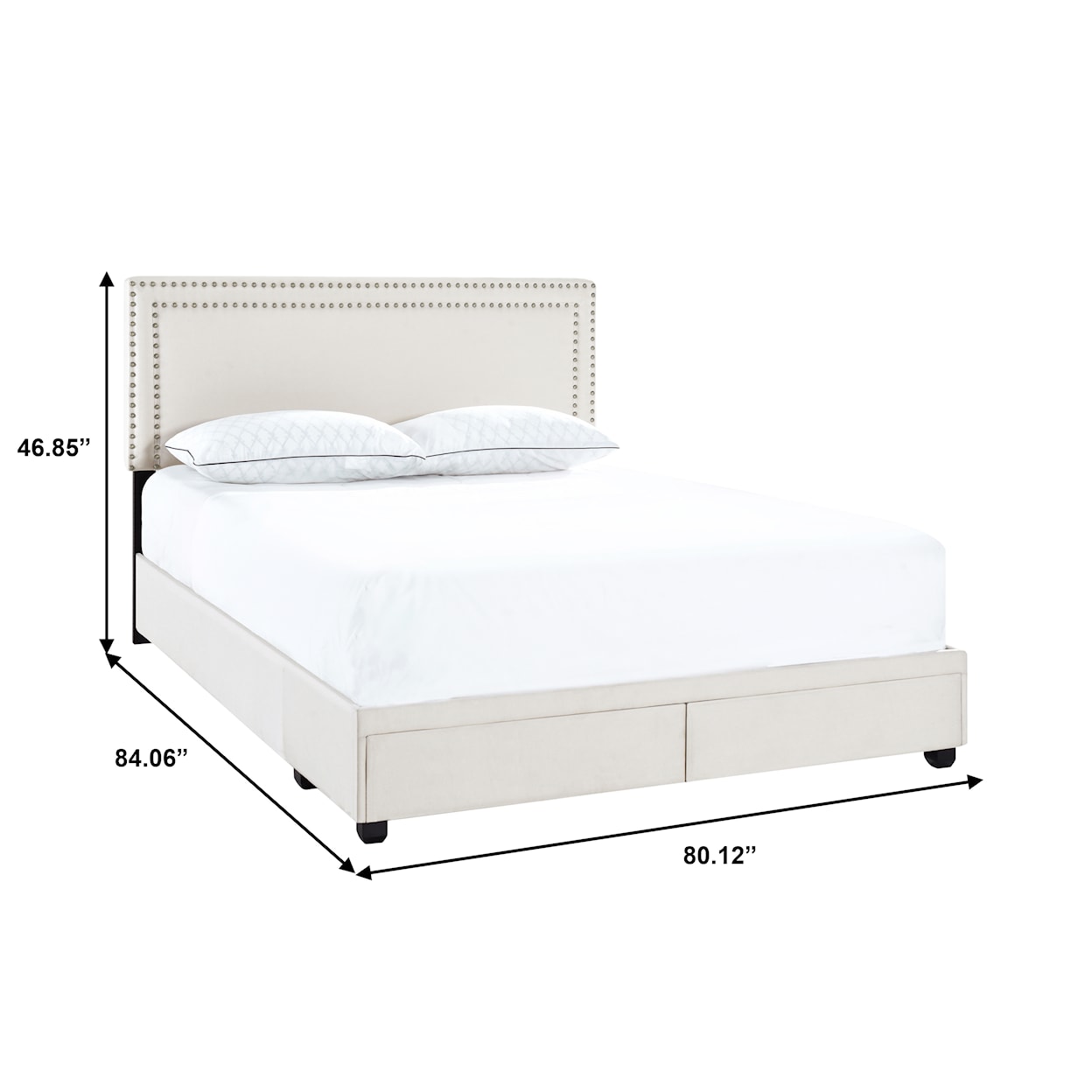 Accentrics Home Fashion Beds King Upholstered Bed