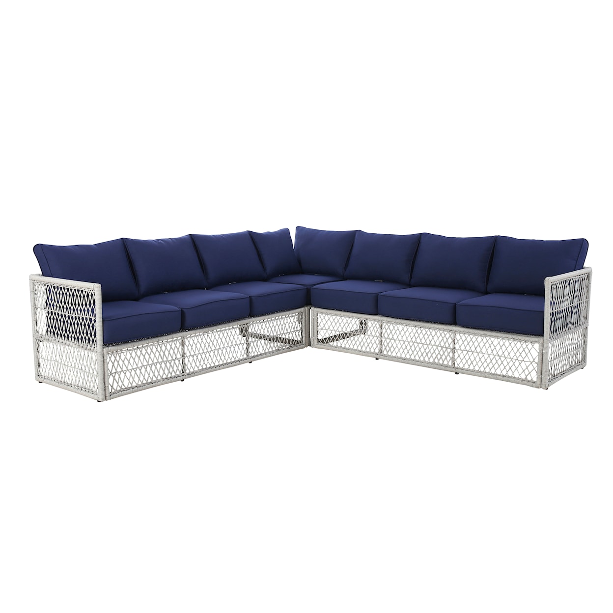 Accentrics Home Outdoor Outdoor Sectional with Table