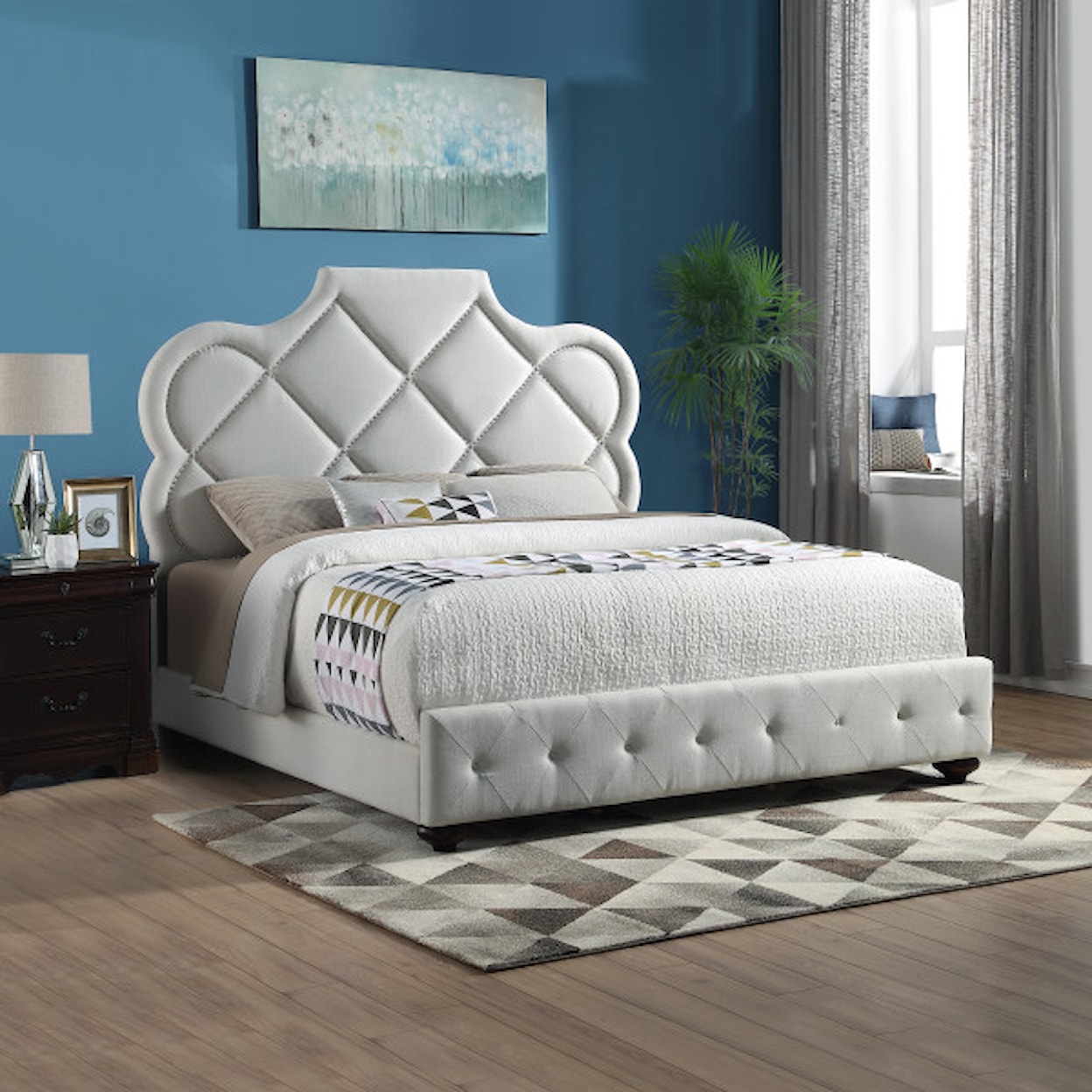 Accentrics Home Fashion Beds King Upholstered Bed