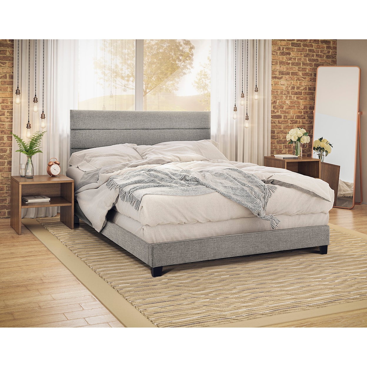 Accentrics Home Fashion Beds King Upholstered Bed