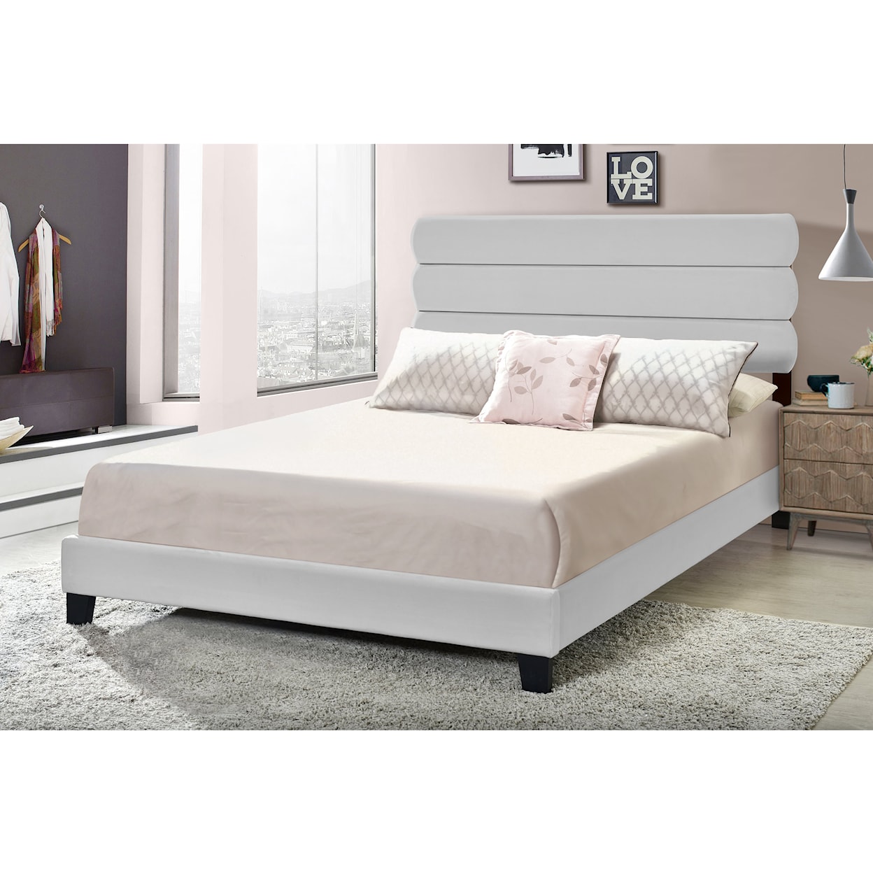 Accentrics Home Fashion Beds King Upholstered Bed