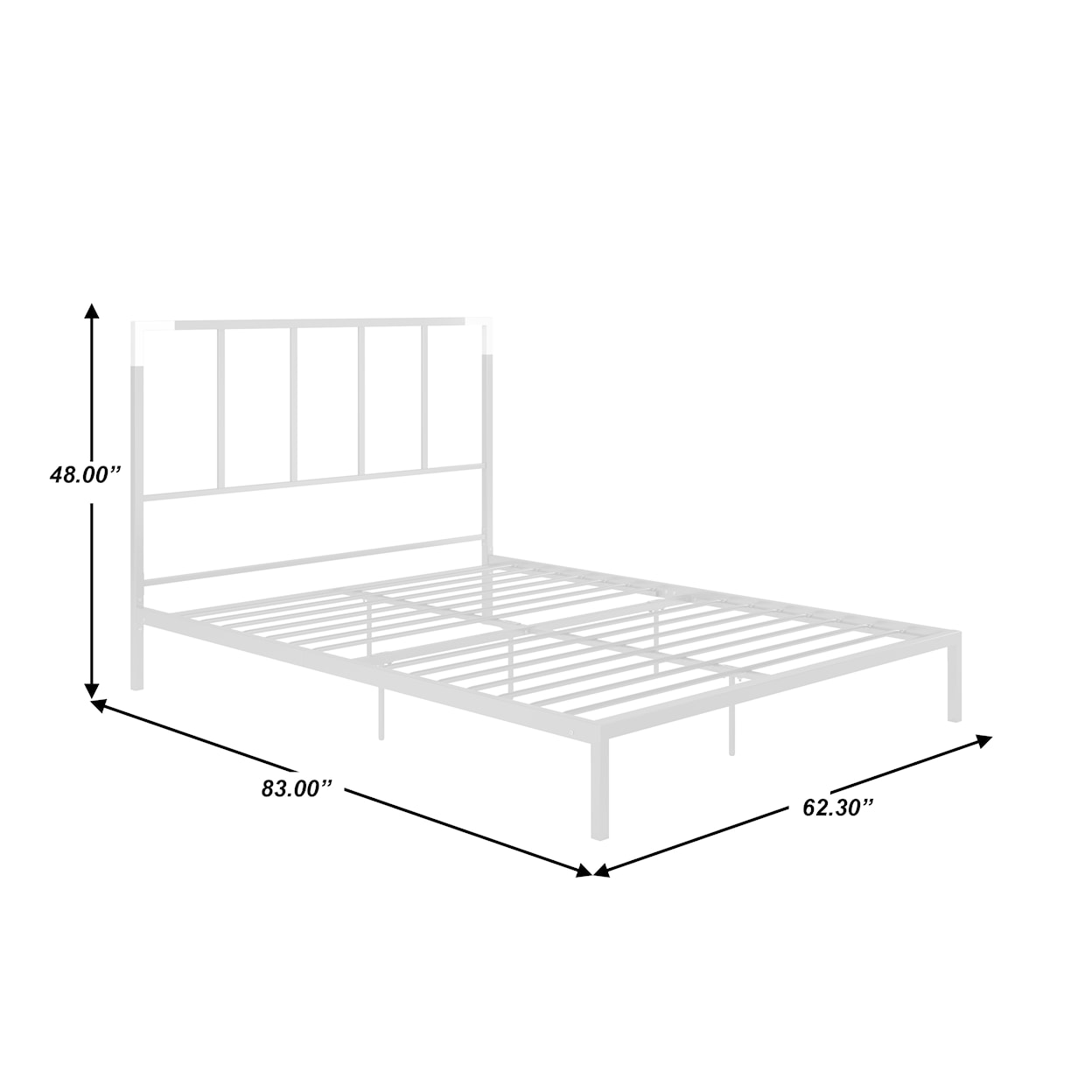 Accentrics Home Fashion Beds Metal Bed