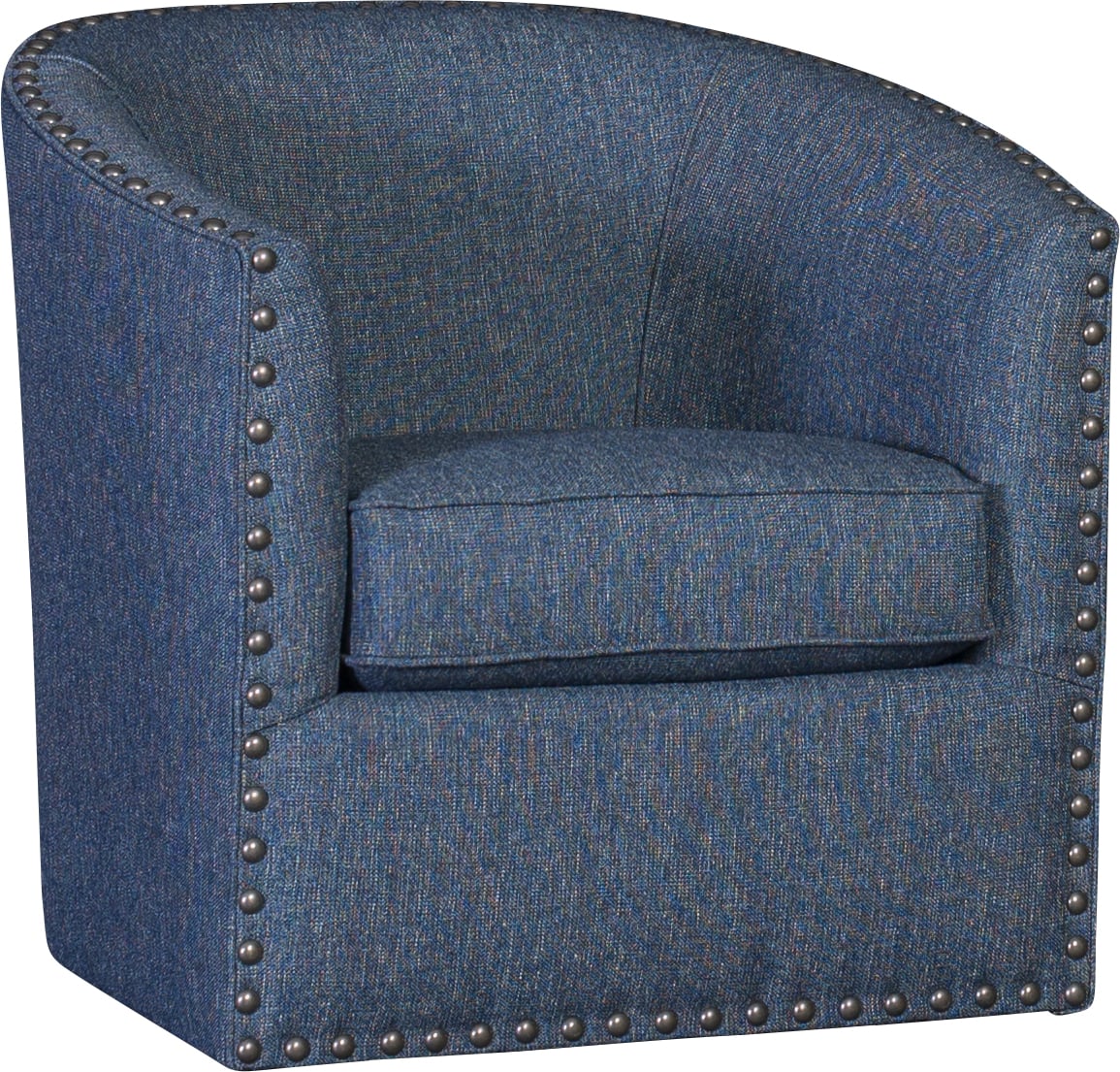 Customizable Swivel Barrel Chair