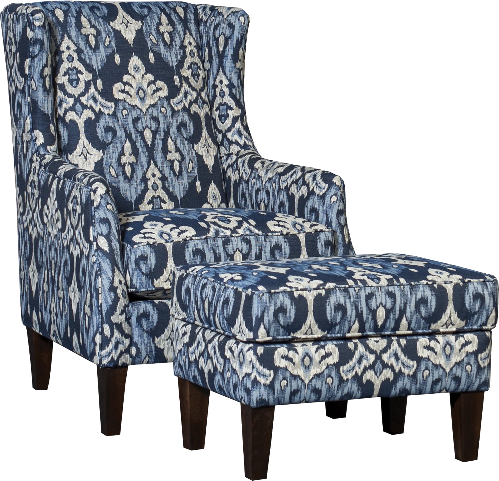 Mayo Furniture 8840 Series Customizable Wing-Back Accent Chair