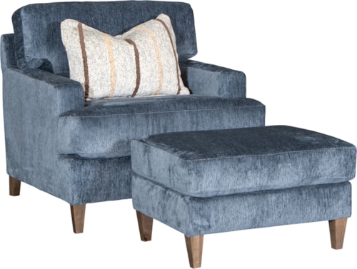 Transitional Fabric Accent Chair