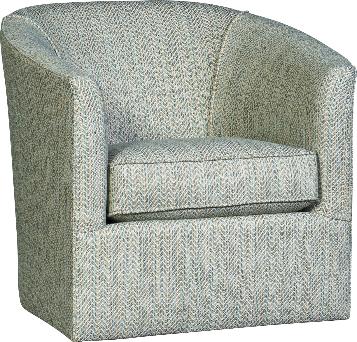 Customizable Swivel Barrel Chair