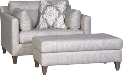 Transitional Chair with Track Arms