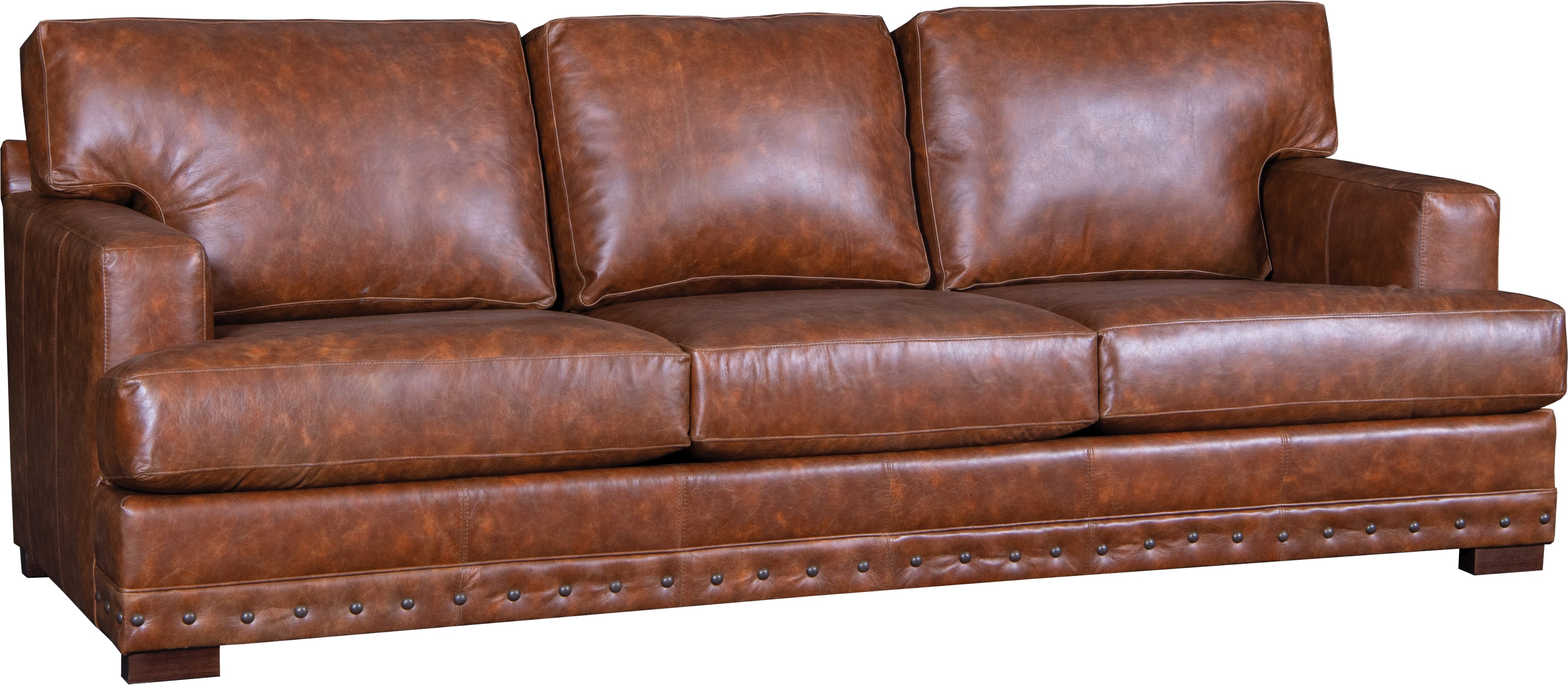 Leather Track Arm Sofa