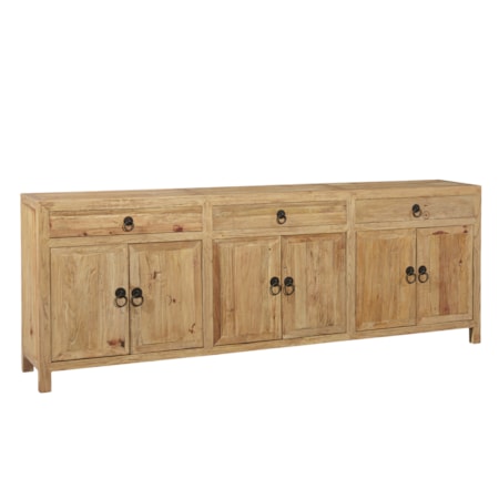 Large Old Elm Sideboard