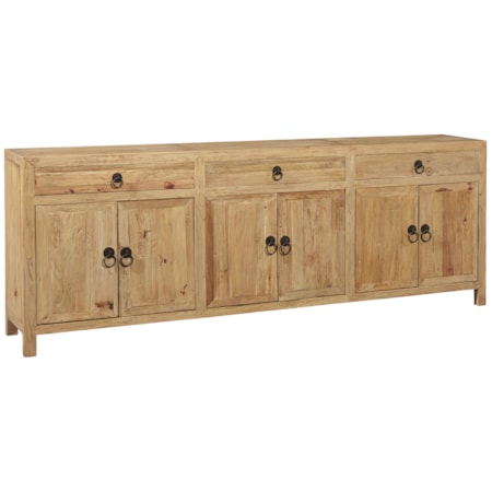 Large Old Elm Sideboard