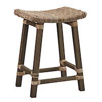 Country Woven Kubu Counter Stool