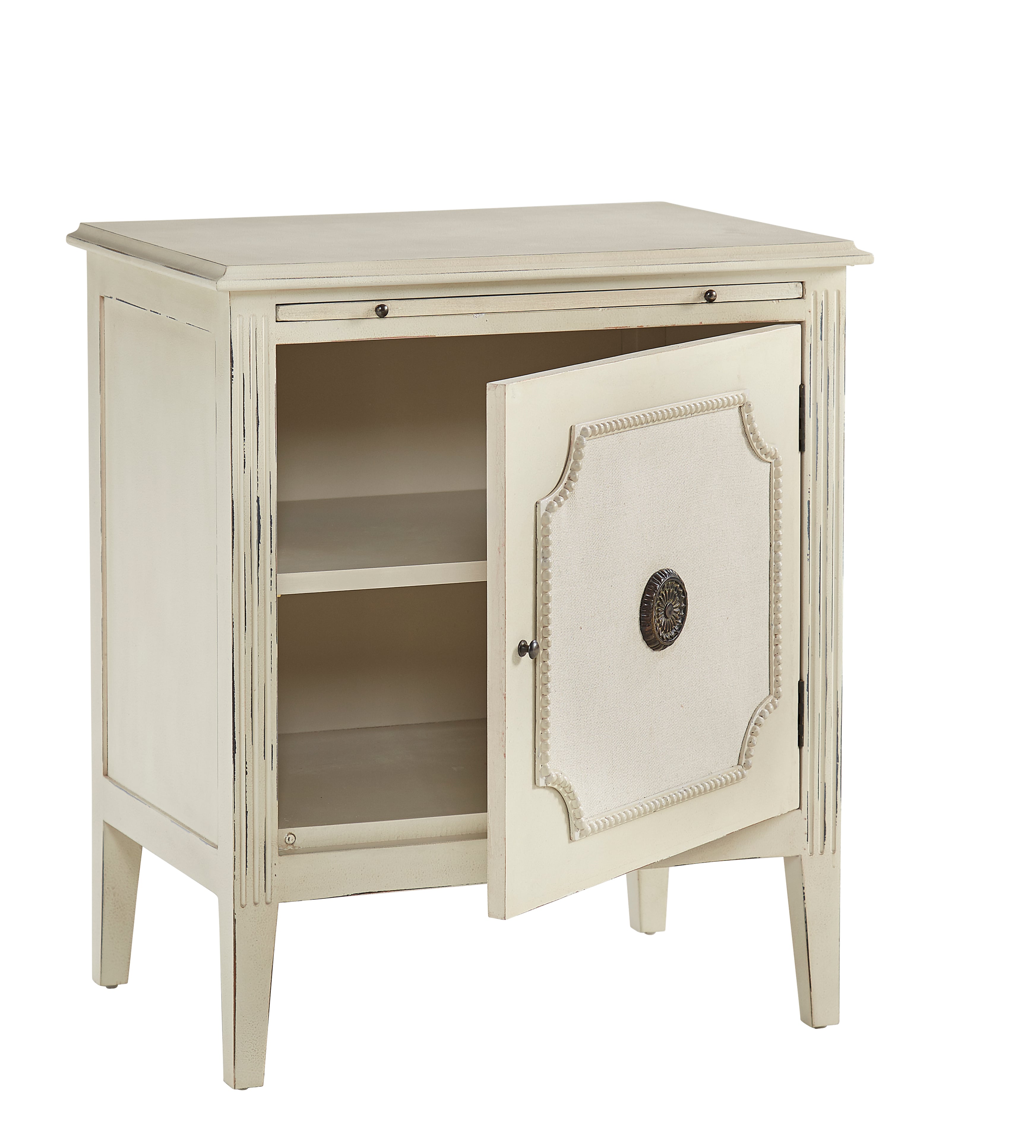 Furniture Classics Furniture Classics Linen & Beaded Front End Table