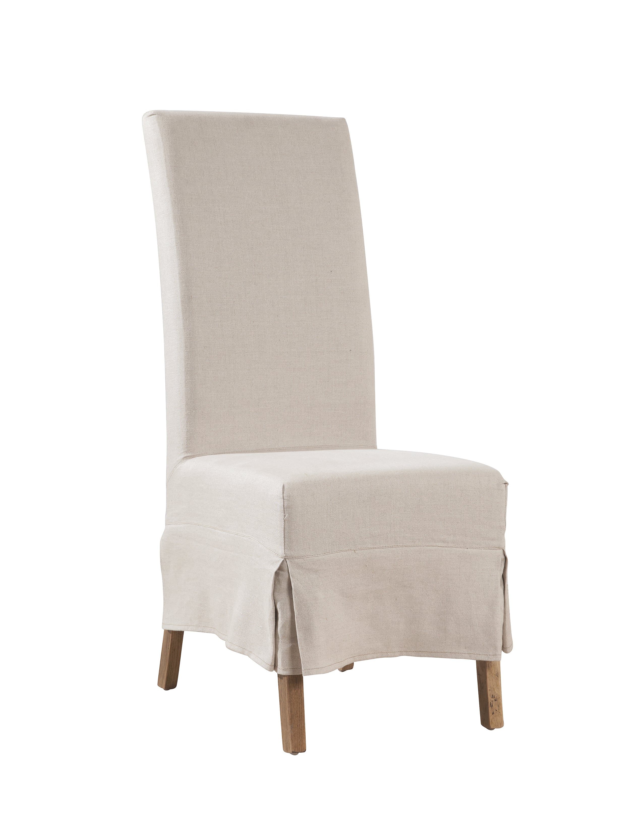 Linen Slip Covered Parsons Chair