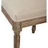 Furniture Classics Furniture Classics Linen & Oak Caned Back Side Chair