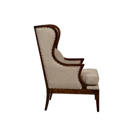 Dark Billings Wing Chair