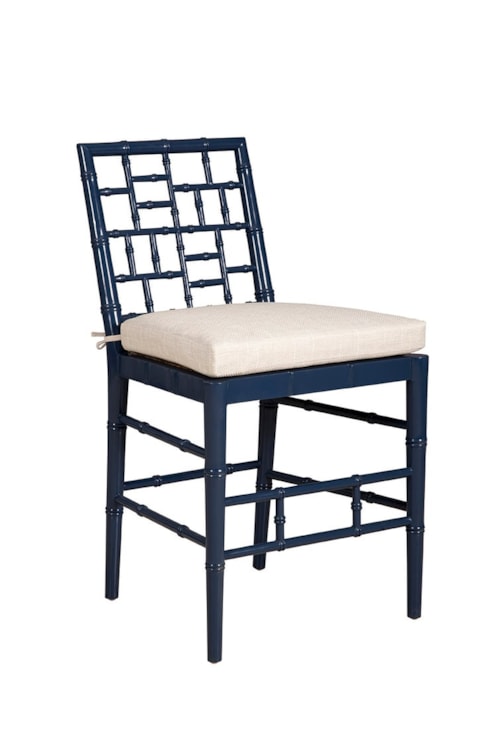 Blue Hugo Counter Stool