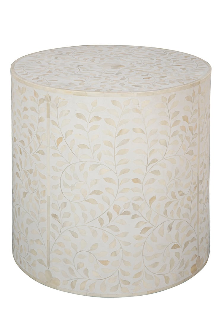 Furniture Classics Furniture Classics White Shell End Table