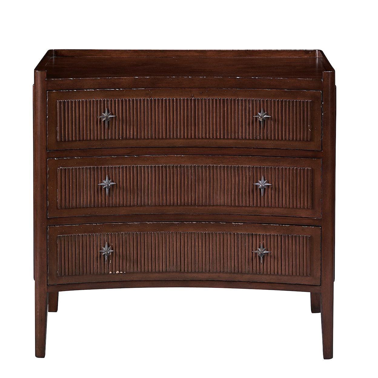 Furniture Classics Furniture Classics Walnut Reeded Chest of Drawers