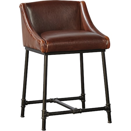 Iron Pipe Counter Stool