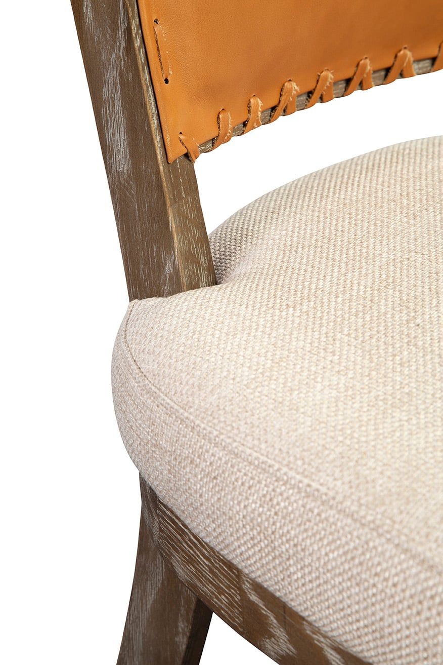 Furniture Classics Furniture Classics Lina Leather and Linen Chair