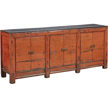 Large Antique Amber Sideboard