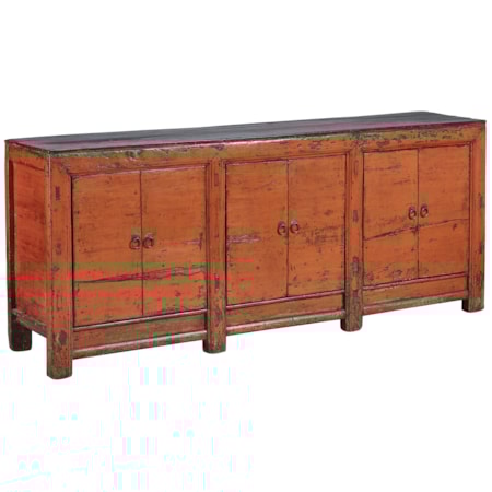 Large Antique Amber Sideboard
