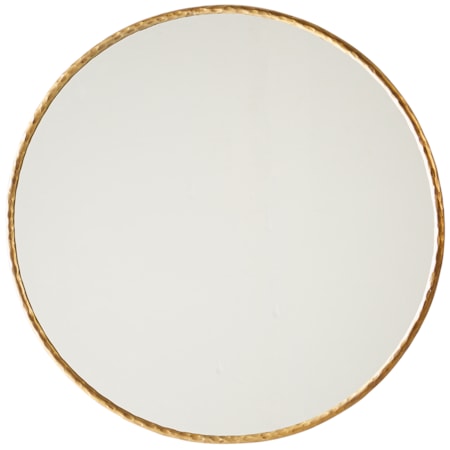 Antiqued Gold Edged Mirror