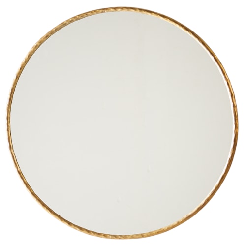 Antiqued Gold Edged Mirror