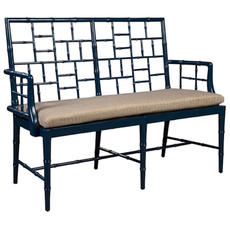 Blue Belleville Settee