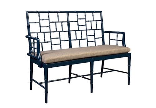 Blue Belleville Settee