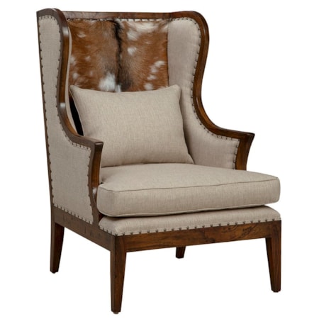Dark Billings Wing Chair
