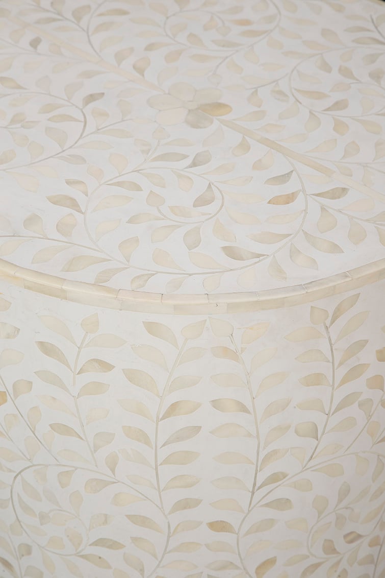 Furniture Classics Furniture Classics White Shell End Table