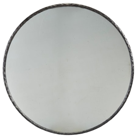 Metal Edge Round Mirror